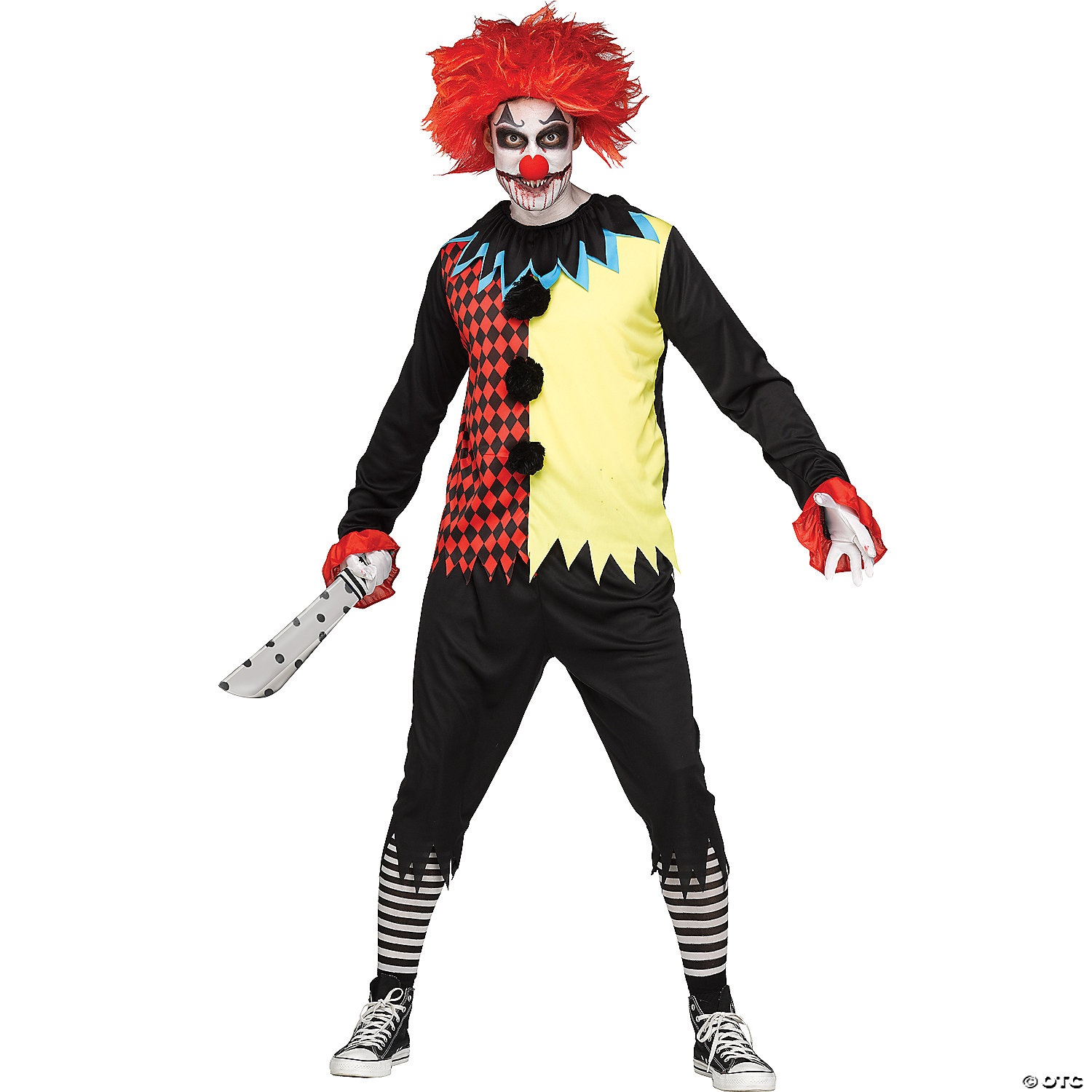 Men's Freakshow Clown Costume - CostumePub.com
