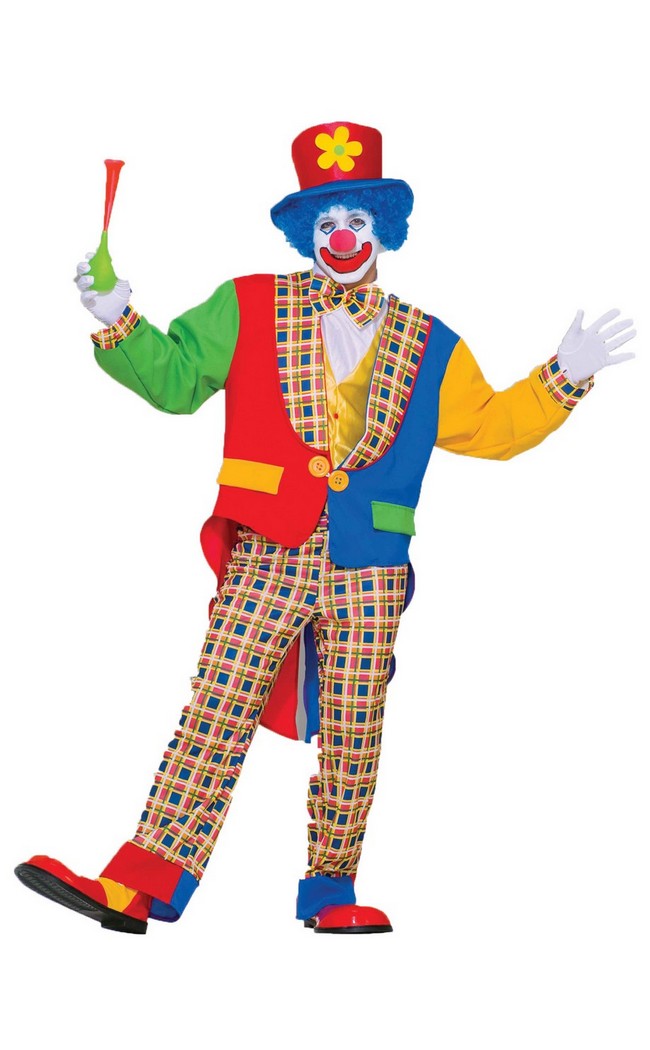 Adult Clown On The Town Costume - CostumePub.com