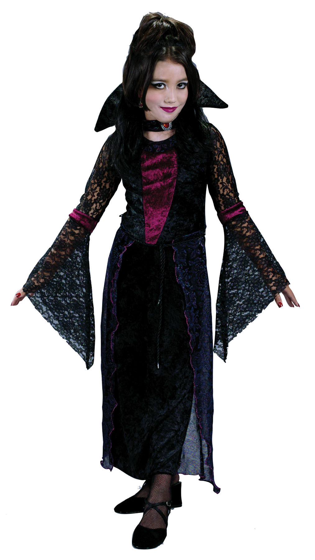 Girl's Vampiress Costume - CostumePub.com