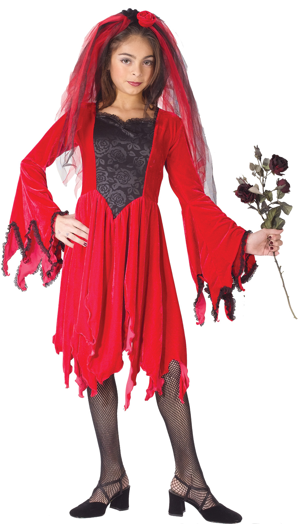 Girl's Devil Bride Costume - CostumePub.com