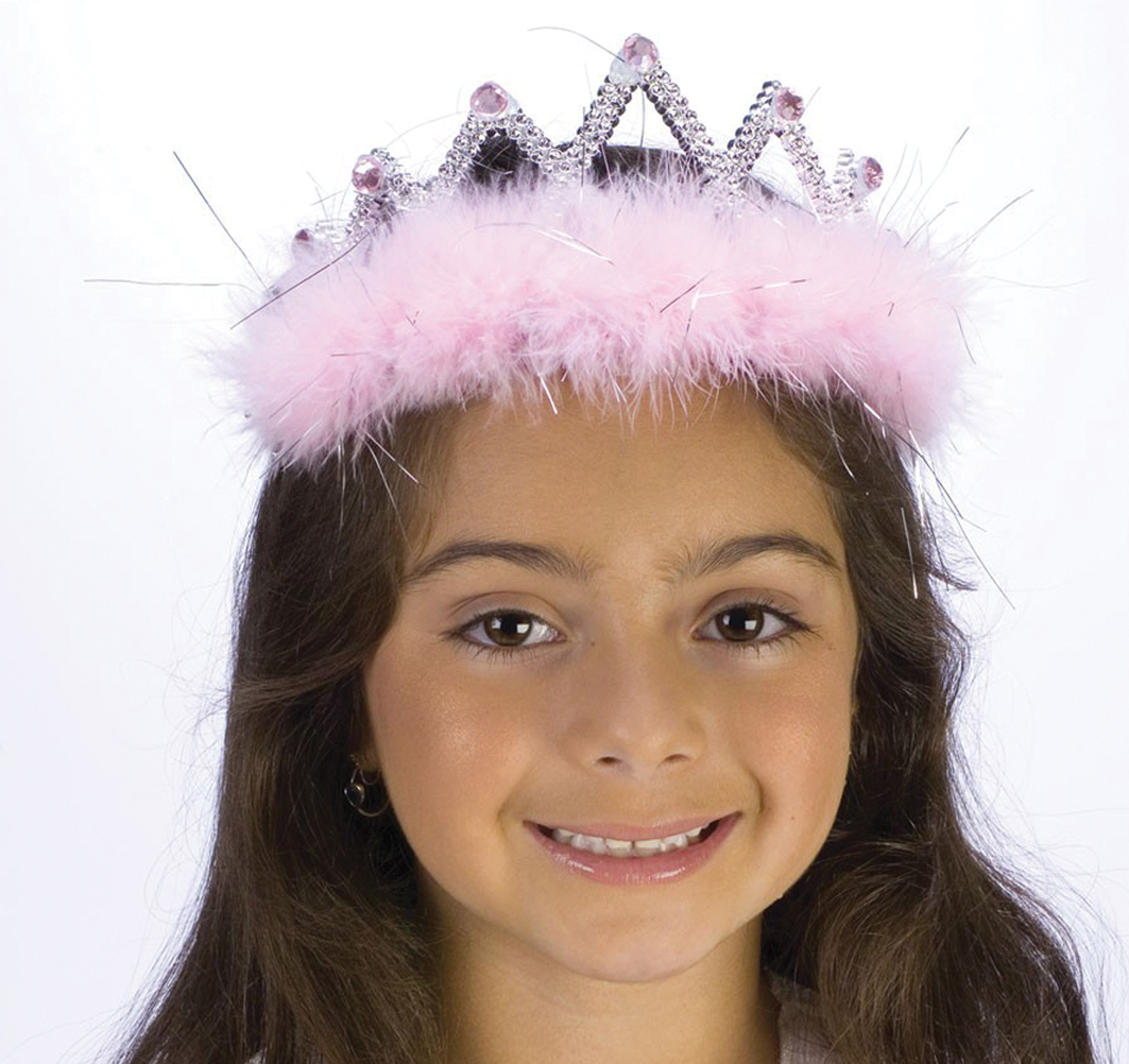 Tiara Marabou Pink Diamond - CostumePub.com