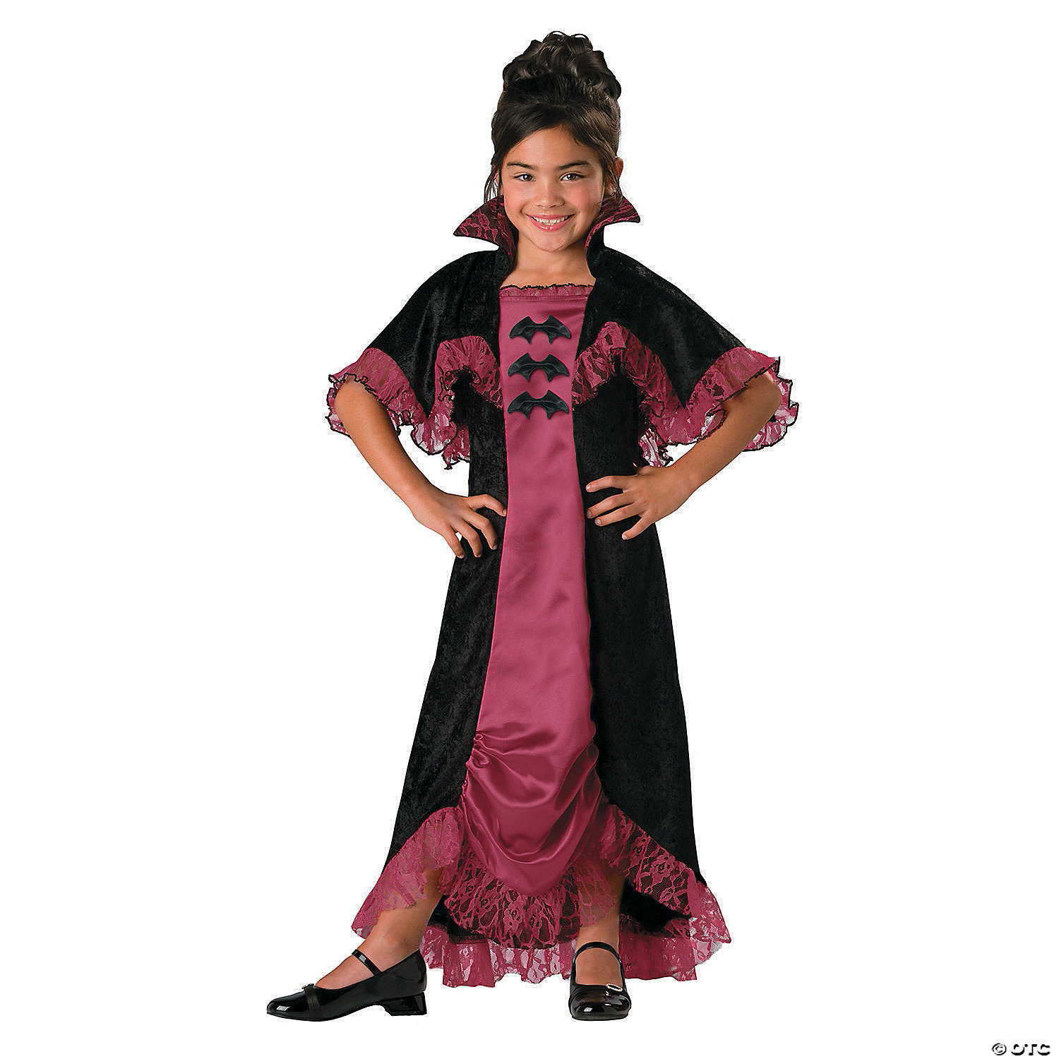 Girl's Vampiress Costume - CostumePub.com