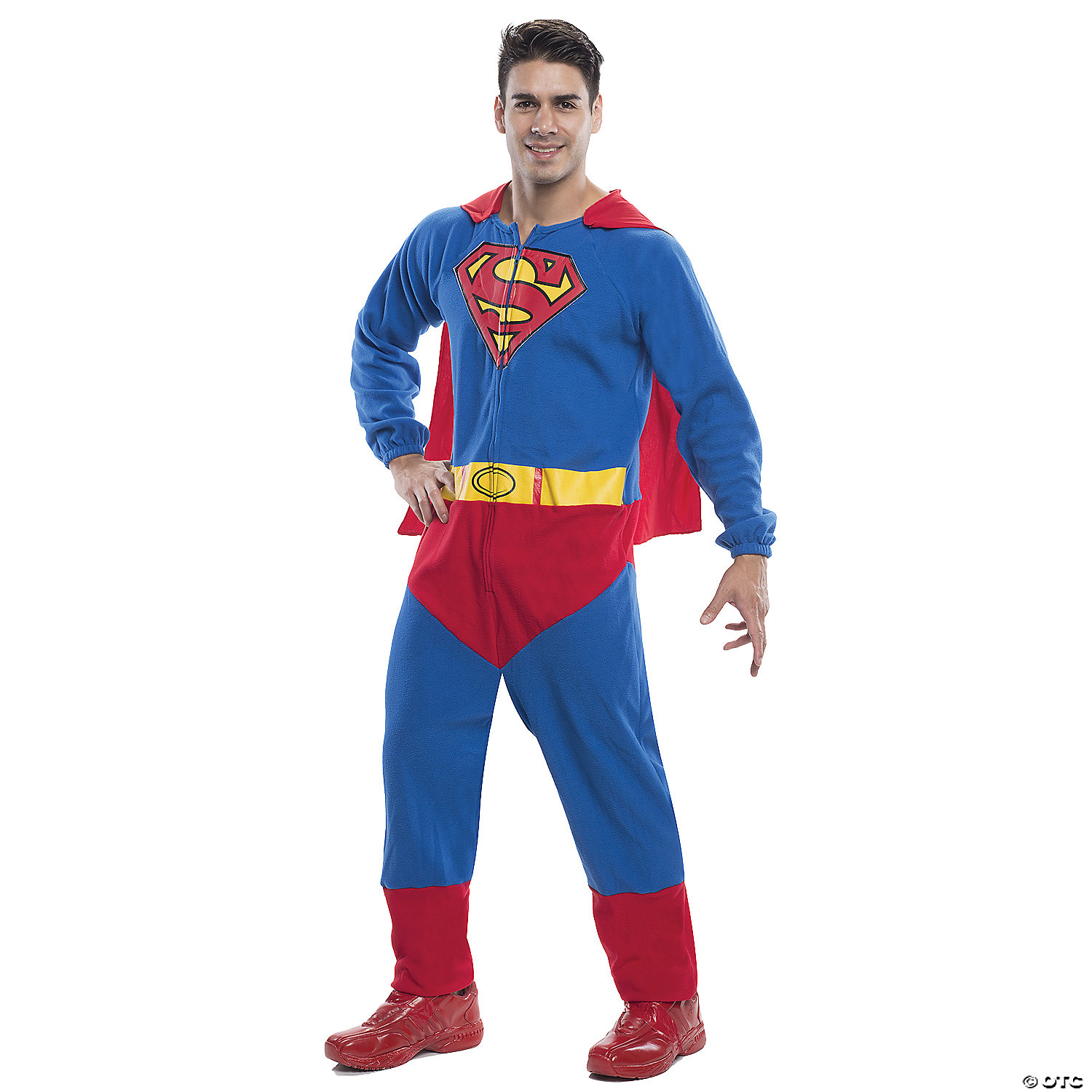 Grondwet Centrum fabriek Men's Superman Onesie Costume - CostumePub.com