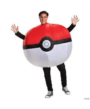 Adults Inflatable Pok&#233; Ball Costume One Size