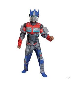 Kids Classic Muscle Transformers Optimus Prime T7 Costume