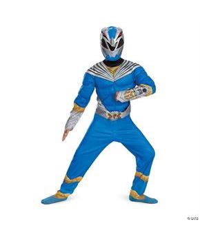 Kids Classic Power RangersT Cosmic Fury Blue Ranger Muscle Costume