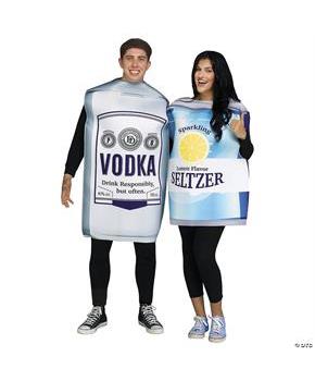 Adult's Vodka & Soda Couples Costume