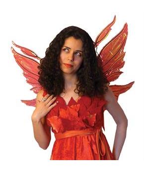 red fairy costume girl