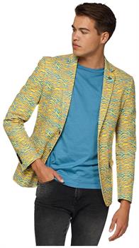 OppoSuits Deluxe Men's Blazers Retro - 80's Animal - Electric Yellow