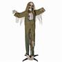 5 Ft. 4\ Standing Animated Green Skeleton Reaper Halloween Decoration