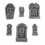 Grim Reaper RIP Foam Tombstone Halloween Decorations Set 6 Pc.