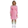 Adult Deluxe Stranger Things Eleven Pink Dress Costume